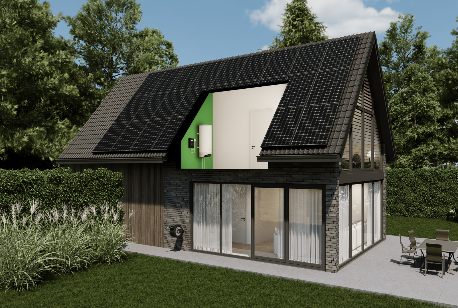 Benut al je ongebruikte zonne-energie met een zonnestroomboiler